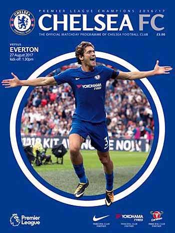 programme cover for Chelsea v Everton, Sunday, 27th Aug 2017