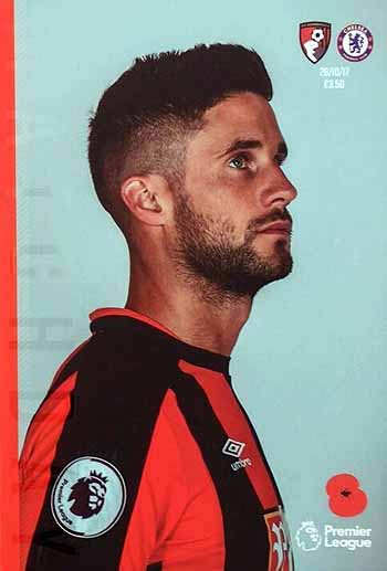 programme cover for Bournemouth v Chelsea, Saturday, 28th Oct 2017