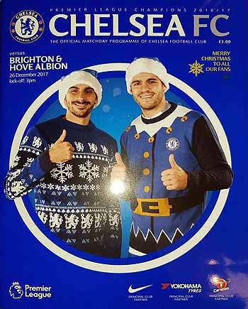 programme cover for Chelsea v Brighton And Hove Albion, Tuesday, 26th Dec 2017