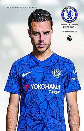 programme cover for Chelsea v Liverpool, 22nd Sep 2019