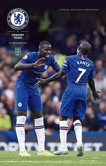 programme cover for Chelsea v Grimsby Town, 25th Sep 2019