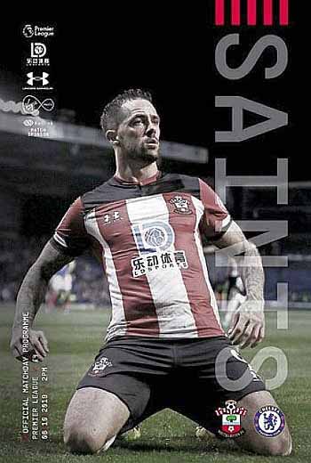 programme cover for Southampton v Chelsea, Sunday, 6th Oct 2019