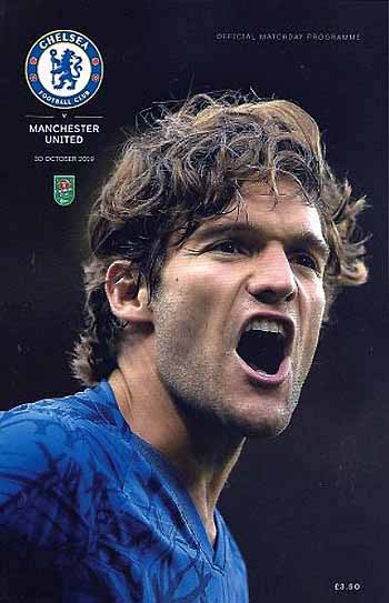 programme cover for Chelsea v Manchester United, Wednesday, 30th Oct 2019