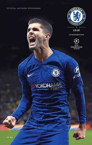 programme cover for Chelsea v Lille Olympique, 10th Dec 2019