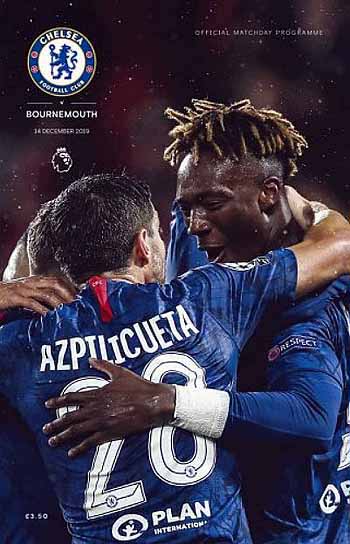 programme cover for Chelsea v Bournemouth, Saturday, 14th Dec 2019