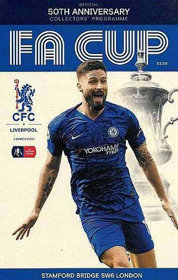 programme cover for Chelsea v Liverpool, 3rd Mar 2020