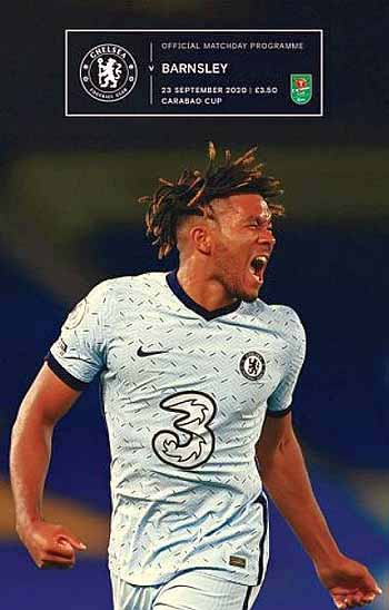 programme cover for Chelsea v Barnsley, Wednesday, 23rd Sep 2020