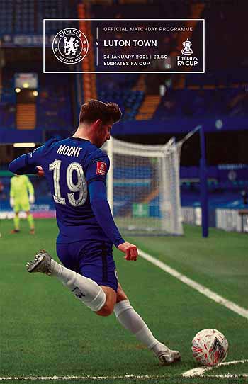 programme cover for Chelsea v Luton Town, Sunday, 24th Jan 2021