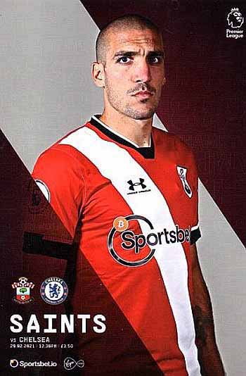 programme cover for Southampton v Chelsea, Saturday, 20th Feb 2021