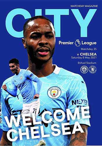 programme cover for Manchester City v Chelsea, Saturday, 8th May 2021