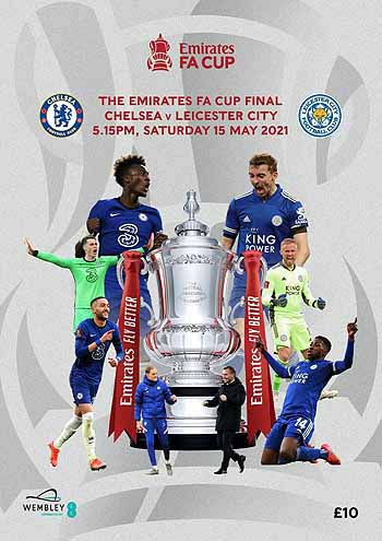 programme cover for Leicester City v Chelsea, 15th May 2021
