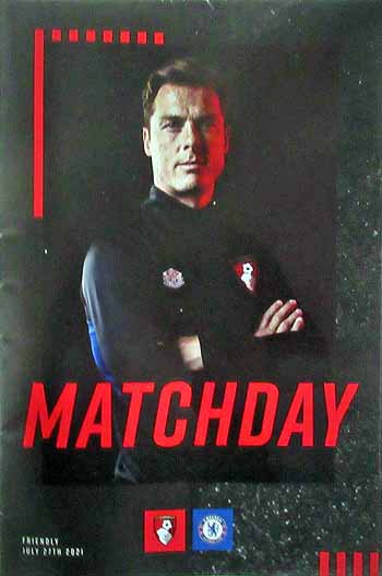 programme cover for AFC Bournemouth v Chelsea, Tuesday, 27th Jul 2021
