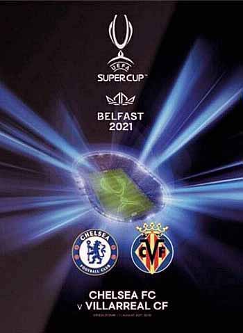 programme cover for Villarreal v Chelsea, 11th Aug 2021