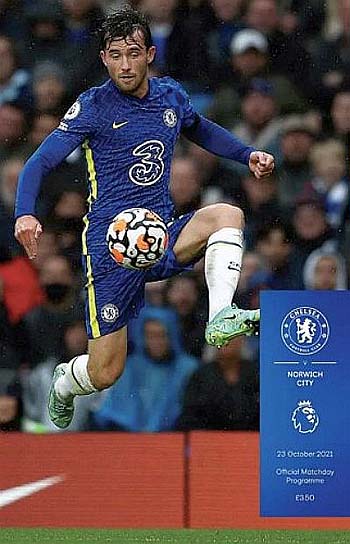 programme cover for Chelsea v Norwich City, Saturday, 23rd Oct 2021