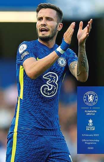 programme cover for Chelsea v Plymouth Argyle, Saturday, 5th Feb 2022