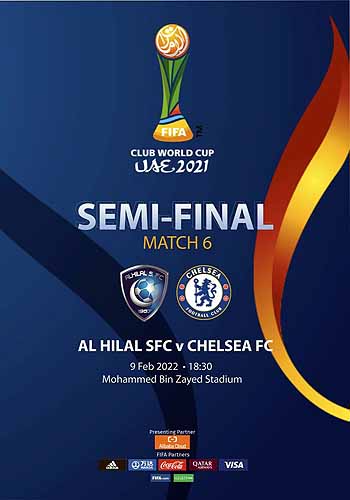 programme cover for Al Hilal v Chelsea, 9th Feb 2022