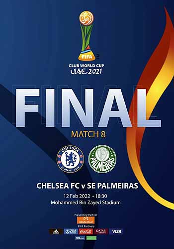 programme cover for Palmeiras v Chelsea, 12th Feb 2022