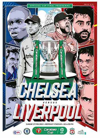 programme cover for Liverpool v Chelsea, Sunday, 27th Feb 2022