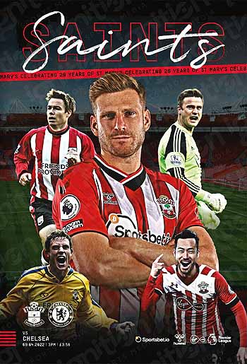 programme cover for Southampton v Chelsea, 9th Apr 2022