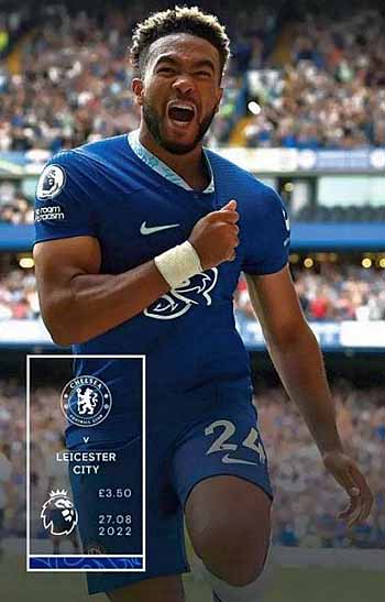 programme cover for Chelsea v Leicester City, Saturday, 27th Aug 2022