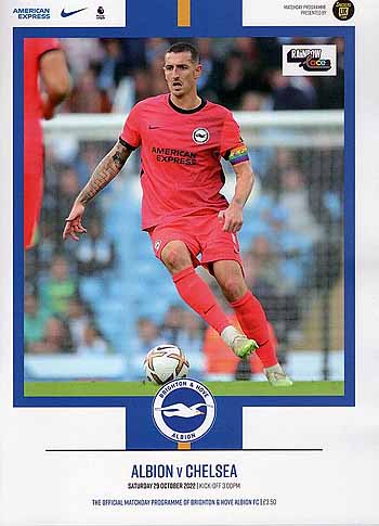 programme cover for Brighton And Hove Albion v Chelsea, Saturday, 29th Oct 2022