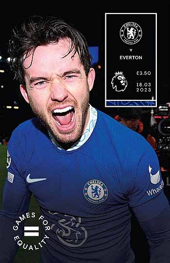 programme cover for Chelsea v Everton, 18th Mar 2023