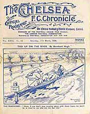 programme cover for Chelsea v Sheffield Wednesday, 17th Mar 1934