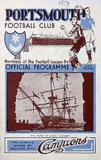 programme cover for Portsmouth v Chelsea, Saturday, 1st Dec 1934