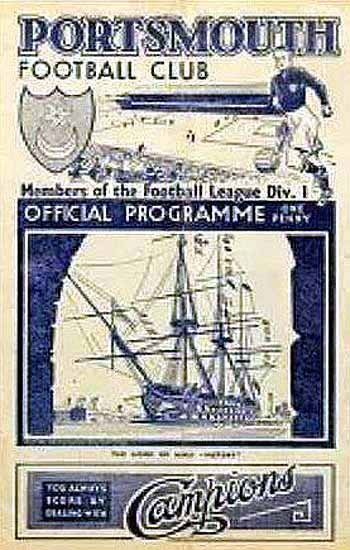 programme cover for Portsmouth v Chelsea, Saturday, 6th Feb 1937