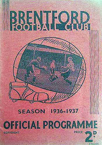 programme cover for Brentford v Chelsea, Saturday, 17th Apr 1937