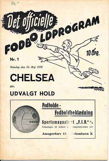programme cover for Staevnet v Chelsea, 16th May 1938