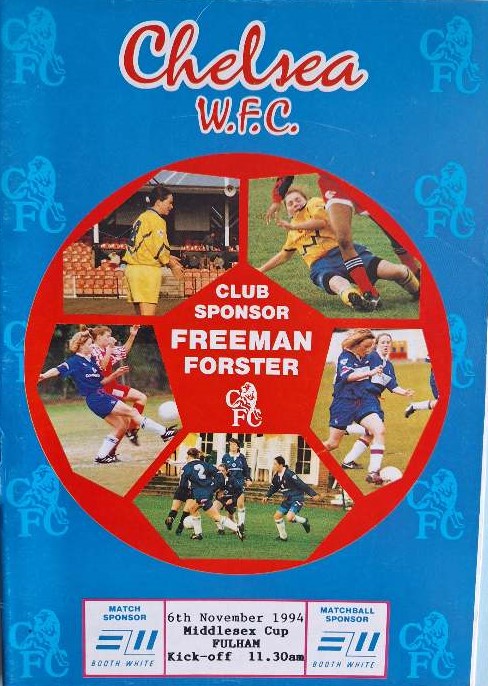 programme cover for Chelsea v Fulham, Sunday, 6th Nov 1994