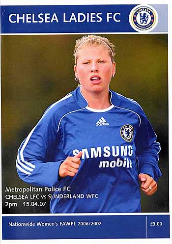 programme cover for Chelsea v Sunderland, Sunday, 15th Apr 2007
