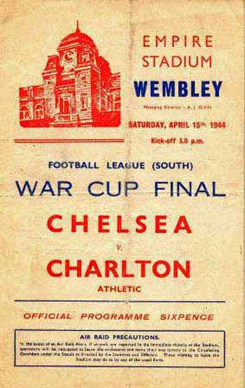programme cover for Charlton Athletic v Chelsea, Saturday, 15th Apr 1944