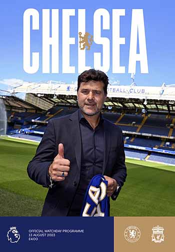 programme cover for Chelsea v Liverpool, Sunday, 13th Aug 2023