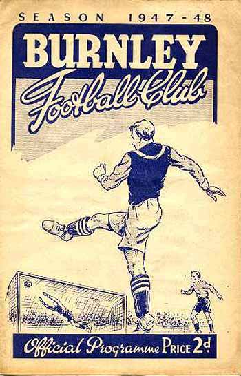 programme cover for Burnley v Chelsea, Saturday, 6th Dec 1947
