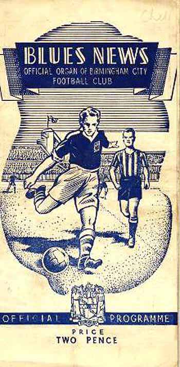 programme cover for Birmingham City v Chelsea, Saturday, 28th Aug 1948
