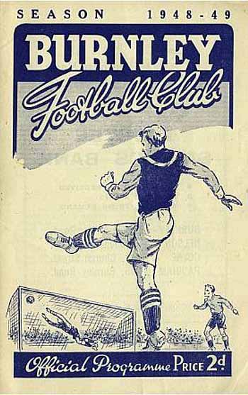 programme cover for Burnley v Chelsea, Saturday, 19th Feb 1949