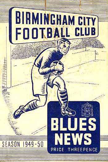 programme cover for Birmingham City v Chelsea, Saturday, 20th Aug 1949