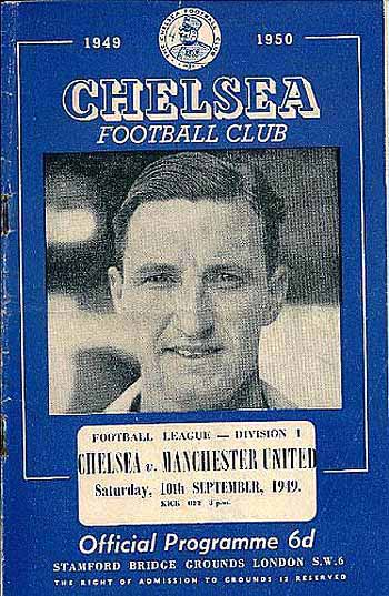 programme cover for Chelsea v Manchester United, Saturday, 10th Sep 1949