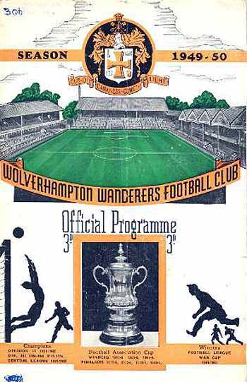 programme cover for Wolverhampton Wanderers v Chelsea, Saturday, 29th Oct 1949