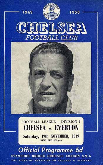 programme cover for Chelsea v Everton, Saturday, 19th Nov 1949