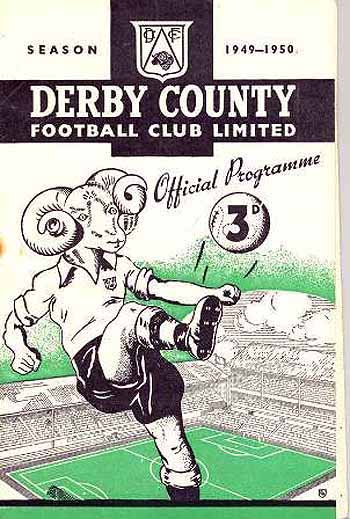 programme cover for Derby County v Chelsea, Saturday, 24th Dec 1949