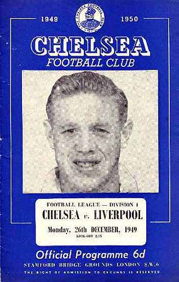 programme cover for Chelsea v Liverpool, Monday, 26th Dec 1949