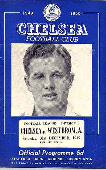 programme cover for Chelsea v West Bromwich Albion, Saturday, 31st Dec 1949