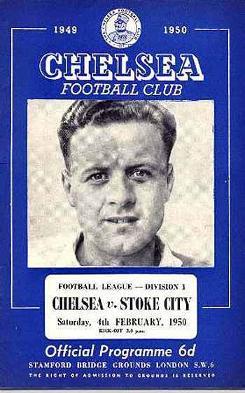 programme cover for Chelsea v Stoke City, Saturday, 4th Feb 1950