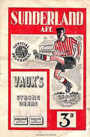 programme cover for Sunderland v Chelsea, Saturday, 17th Mar 1951