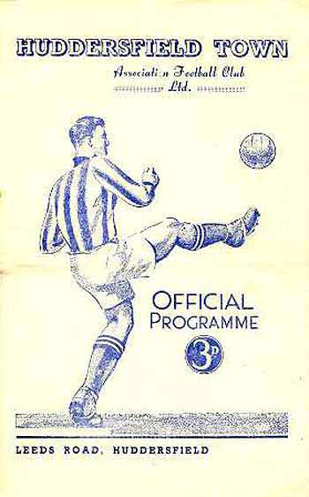 programme cover for Huddersfield Town v Chelsea, Saturday, 19th Jan 1952
