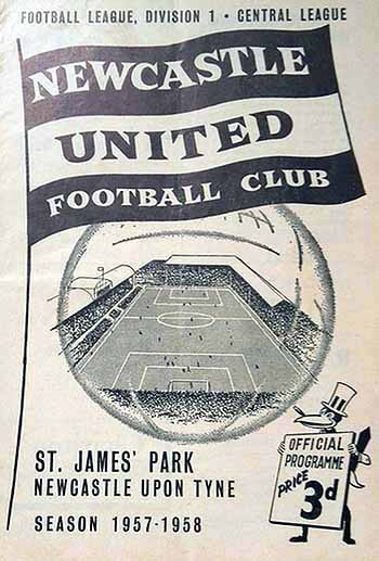 programme cover for Newcastle United v Chelsea, 14th Sep 1957