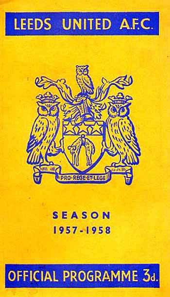 programme cover for Leeds United v Chelsea, Saturday, 19th Apr 1958